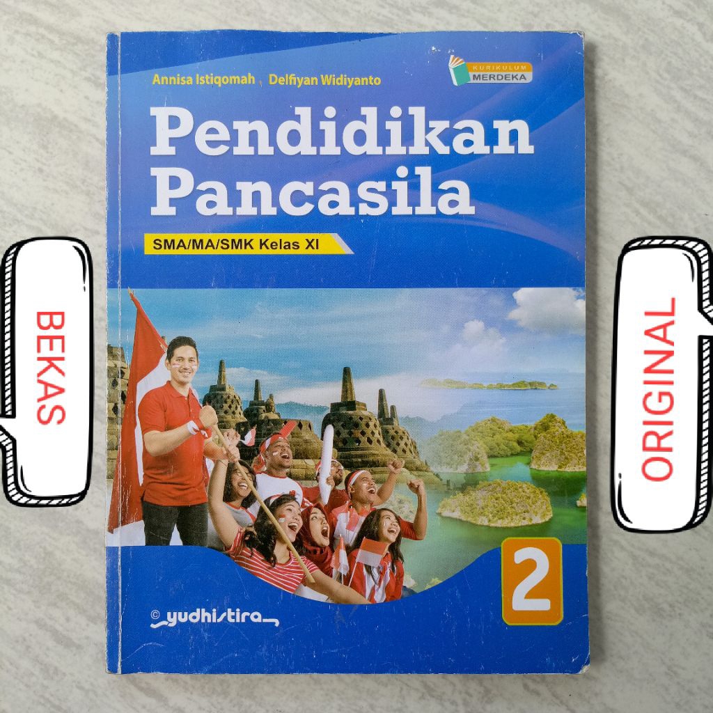 ( BUKU BEKAS ) ( ORIGINAL ) PPKN PKN Pendidikan Pancasila Kelas 2 XI 11 II SMA MA SMK Penerbit Yudhi
