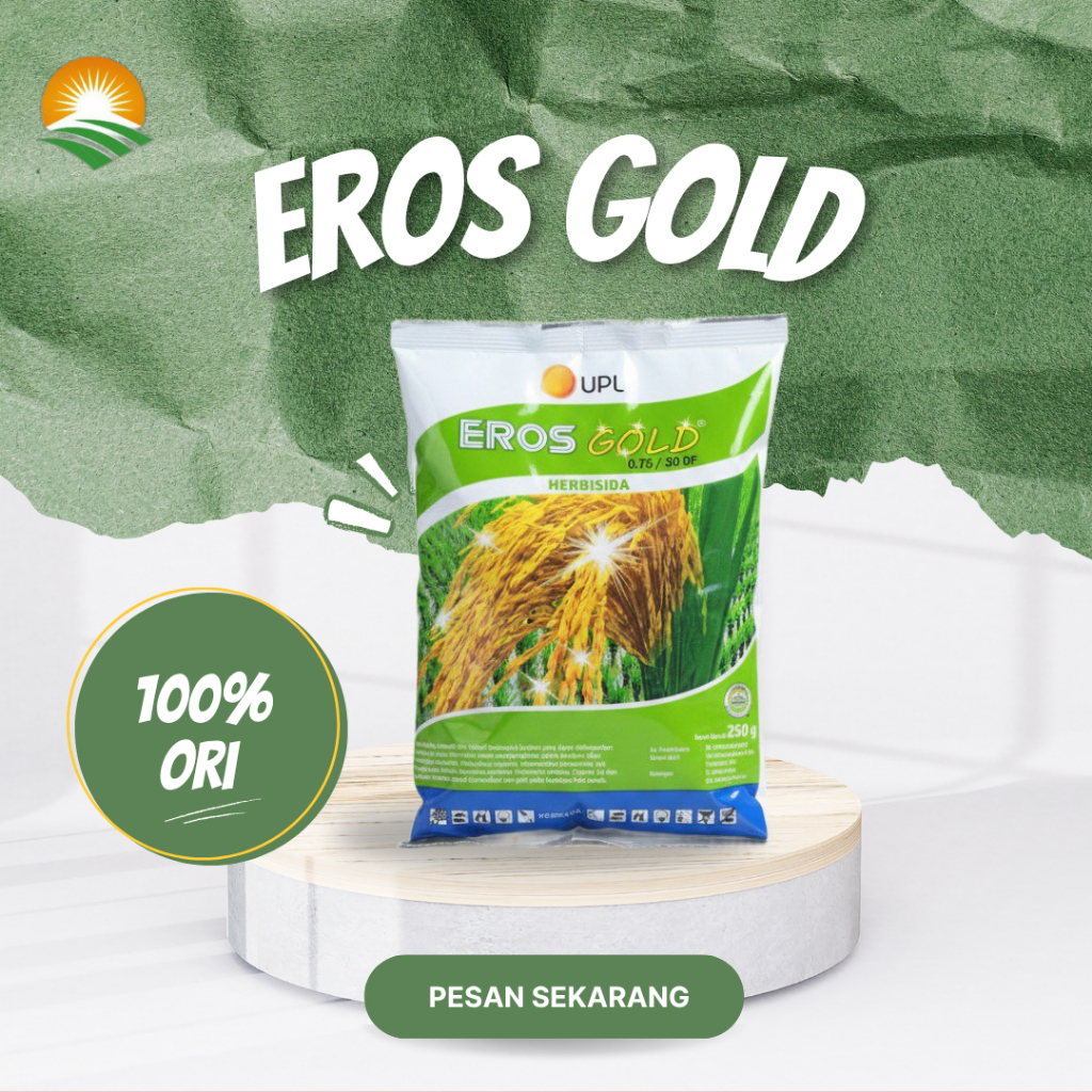 Eros Gold 0,75/30 DF 250 g - Herbisida Original UPL | Obat Pembeku Biji Rumput & Gulma