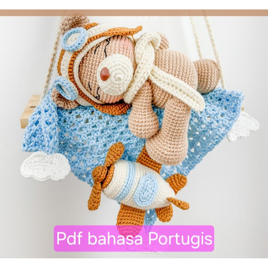 PDF PATTERN AMIGURUMI BEAR/ POLA AMIGURUMI BERUANG