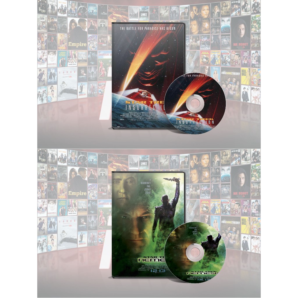 DVD Star Trek Insurrection (1998) + DVD Star Trek Nemesis (2002)