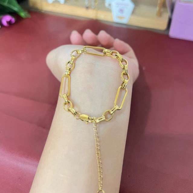 GELANG RANTAI EMAS DENGAN PENGAIT LOBSTER