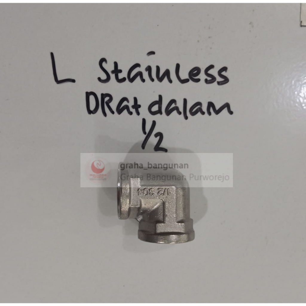 Elbow Stainless Drat Dalam 1/2 Inch