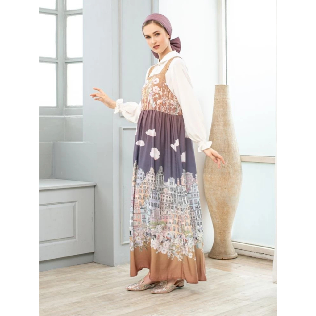 KARIMAKE - Amstal Dress Color Tiramisu