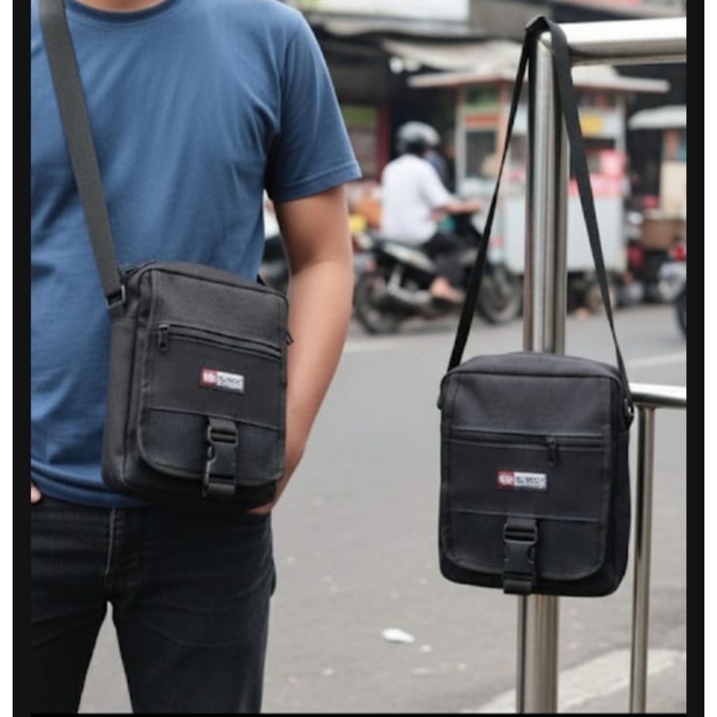 Tas Selempang Pria Tas Pria Bahan Jeans Casual Tas Pria Slingbag Terbaru Tas Fashion Pria