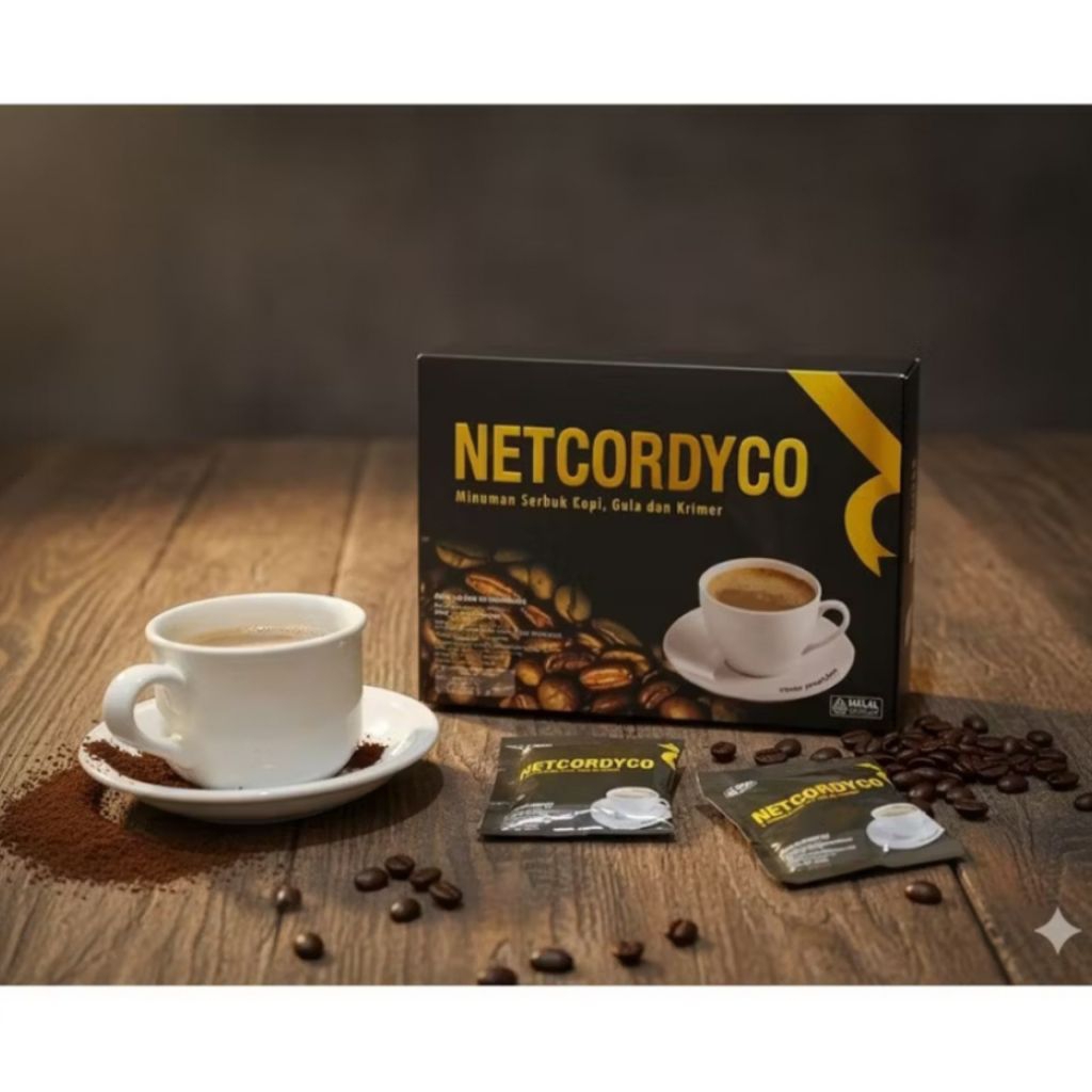 PROMO: Kopi Netcordyco coffee 1 box 10 sachet cordyco original dari Netliife