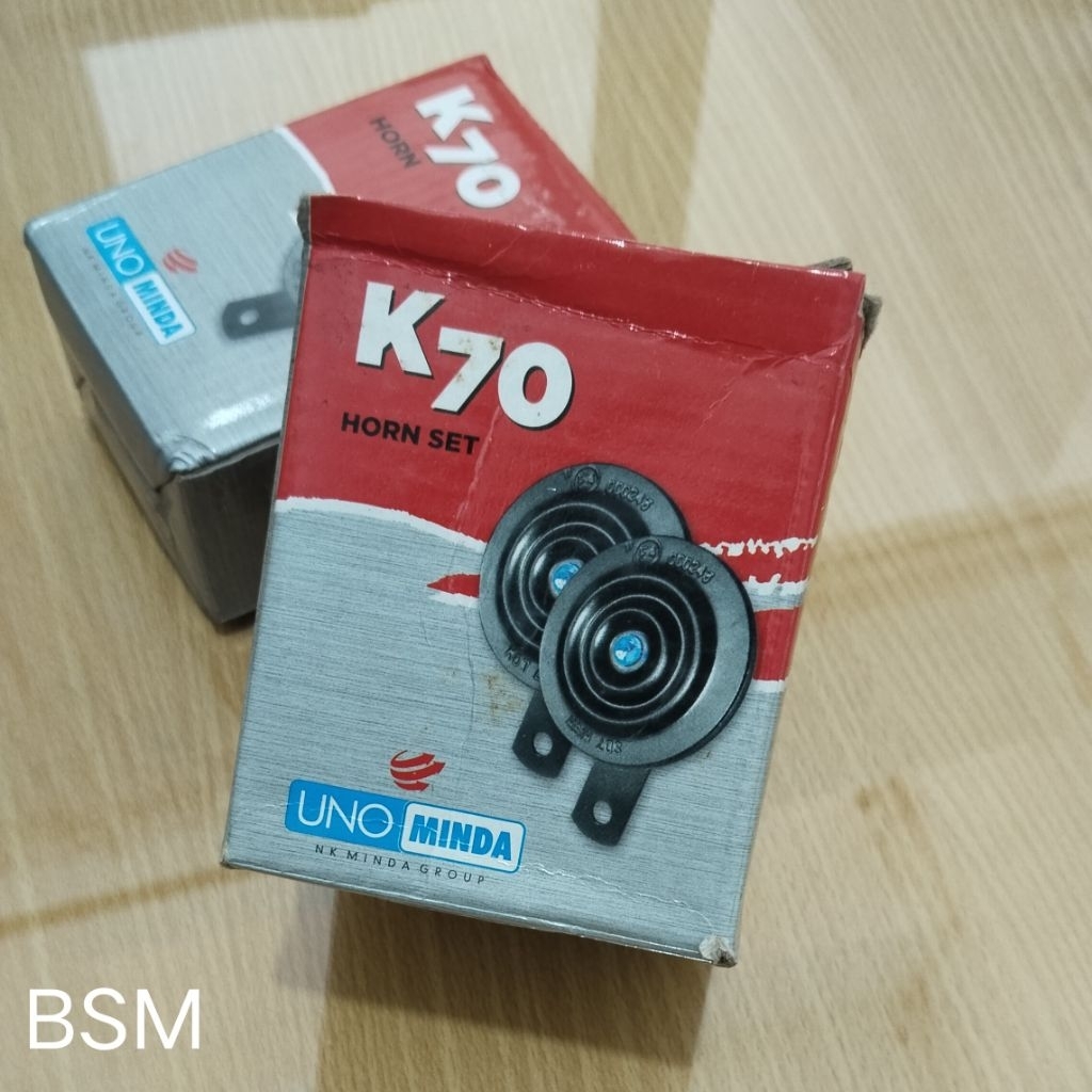 Uno Minda ori Klakson K70 set isi 2 bisa untuk motor dan  mobil