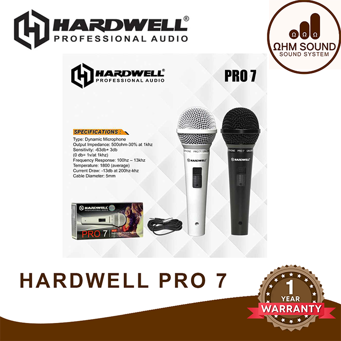 PROMO Hardwell Pro 7 Microphone Mic Mik PRO7 HARDWELL / MICROPHONE HARDWELL PRO7 ORIGINAL
