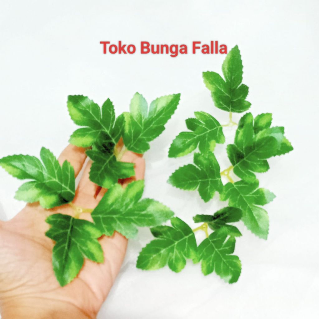 Daun bunga mawar plastik artifisial untuk hiasan backdrop/pesta pernikahan/ scrapbook DIY