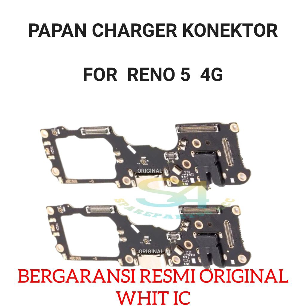 FLEXIBLE KONEKTOR OPPO RENO 5 4G  PAPAN KONEKTOR CHARGER MIC HF CAS