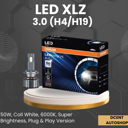 Lampu LED Mobil - Osram LED XLZ 3.0 (H4/H19) - 50W - Headlamp Lampu Mobil - Bohlam Mobil - Plug N Pl