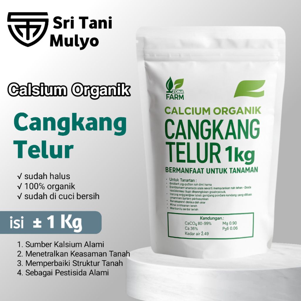 Cangkang Telur Steril 1kg - Pupuk Organik Cangkang Telur Halus