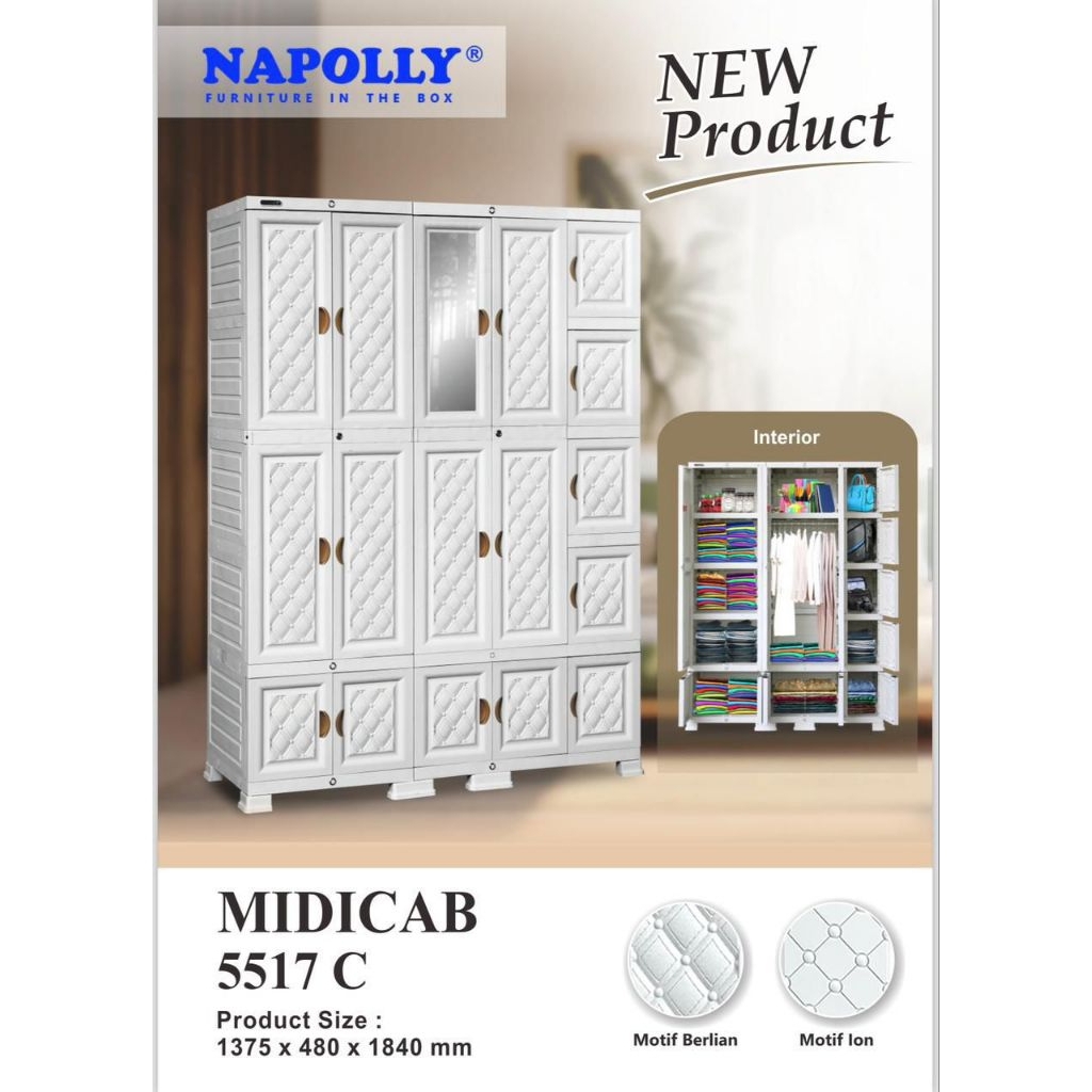 lemari plastik napolly super jumbo