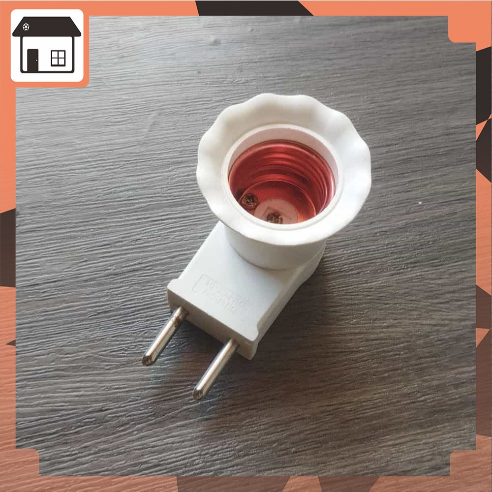 Fitting Lampu On Off Dutron Colokan Listrik 2 Kaki Lamp Holder