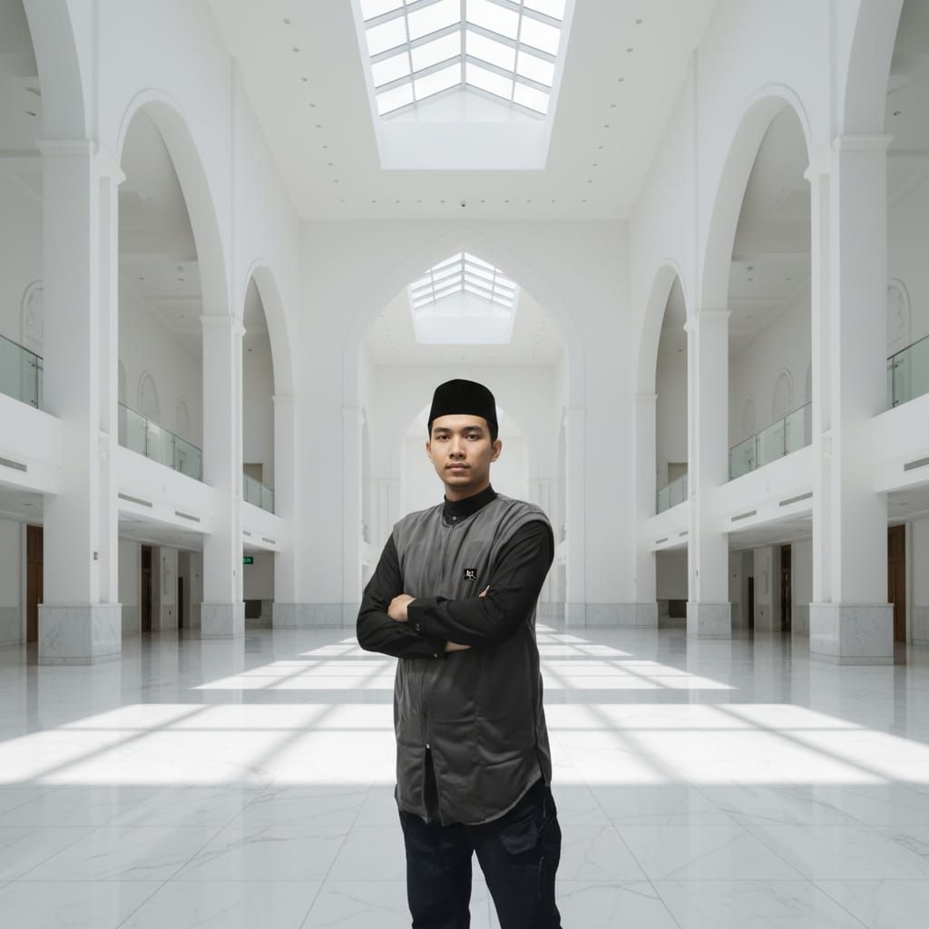 Rosal Zipper Rompi Sholat Pria Premium