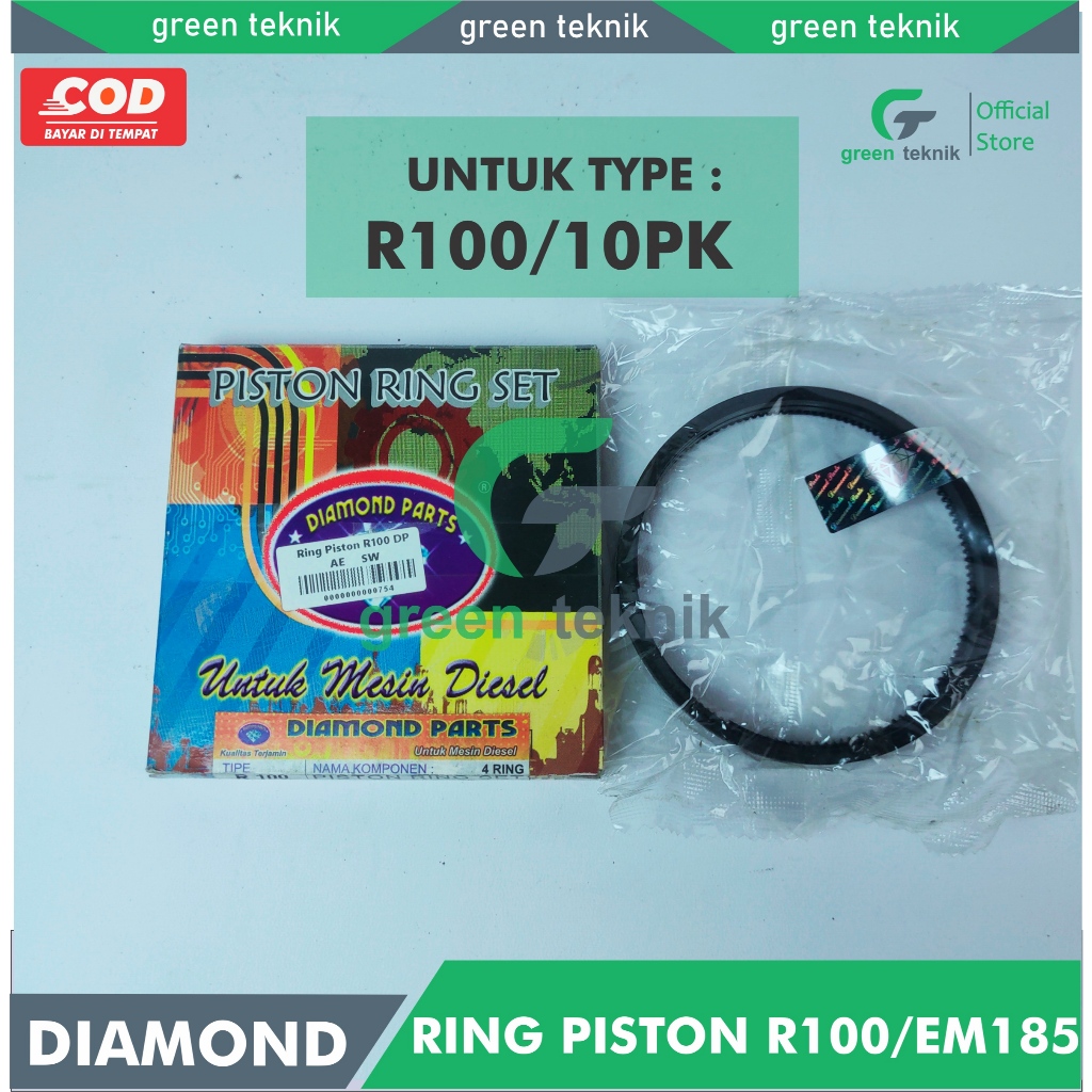Ring Piston Pir Seker Diesel Dongfeng 10PK R100 Diamond ORIGINAL