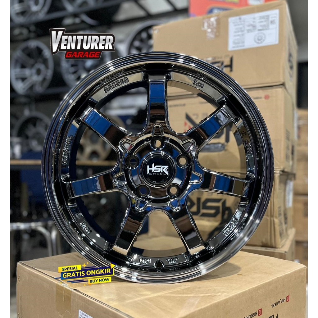 velg mobil hsr ring 17 hsr boroko bly01 ring 17 black chrome innova xpander terios rush brv