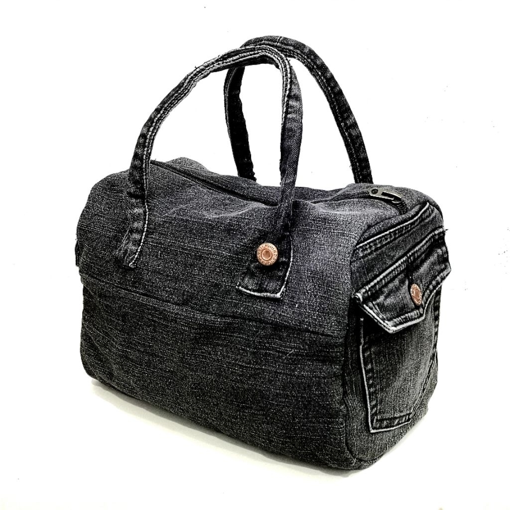 handmade denim speedy bag