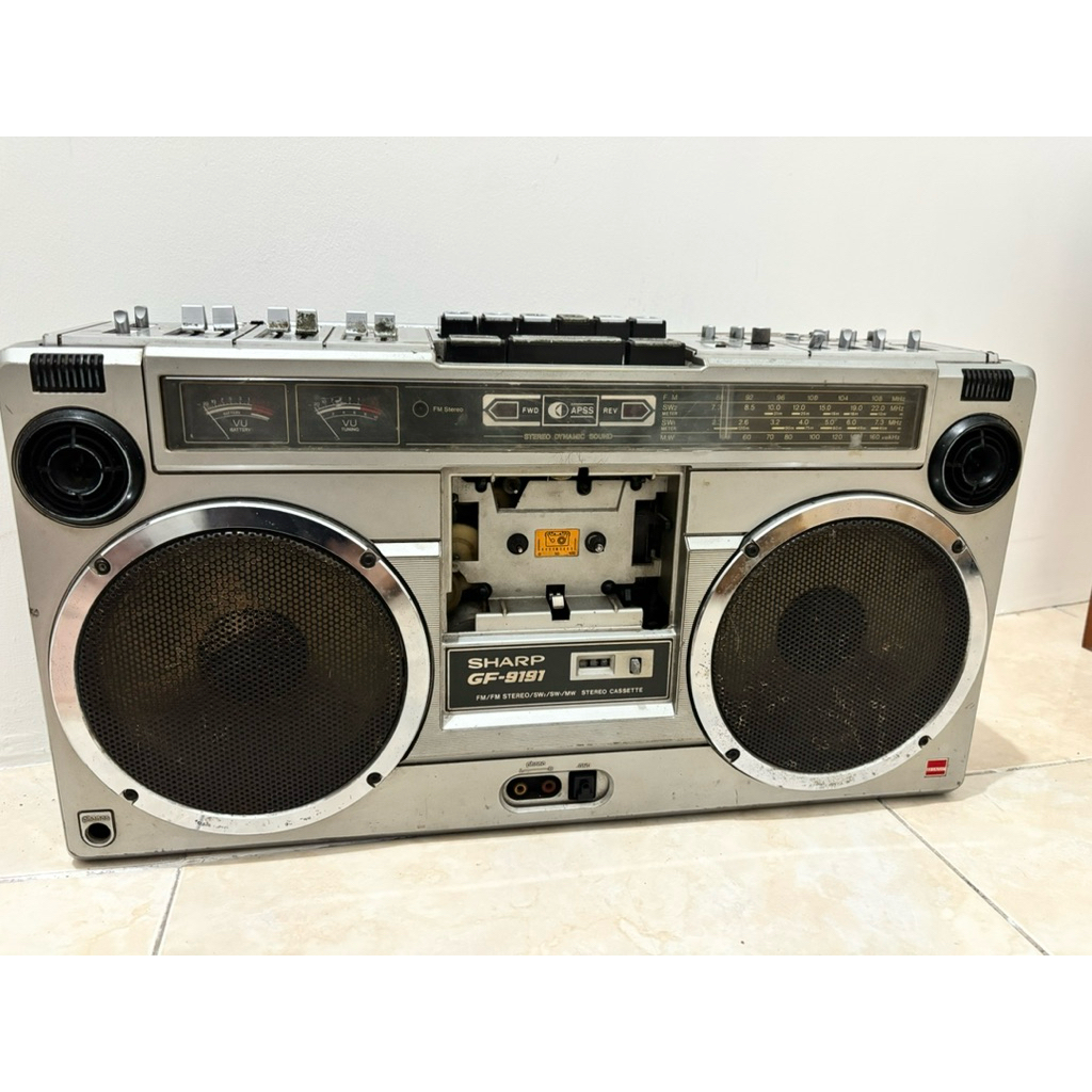 Tape Radio Sharp Jadul Vintage GF-9191 kolektor lawas boombox