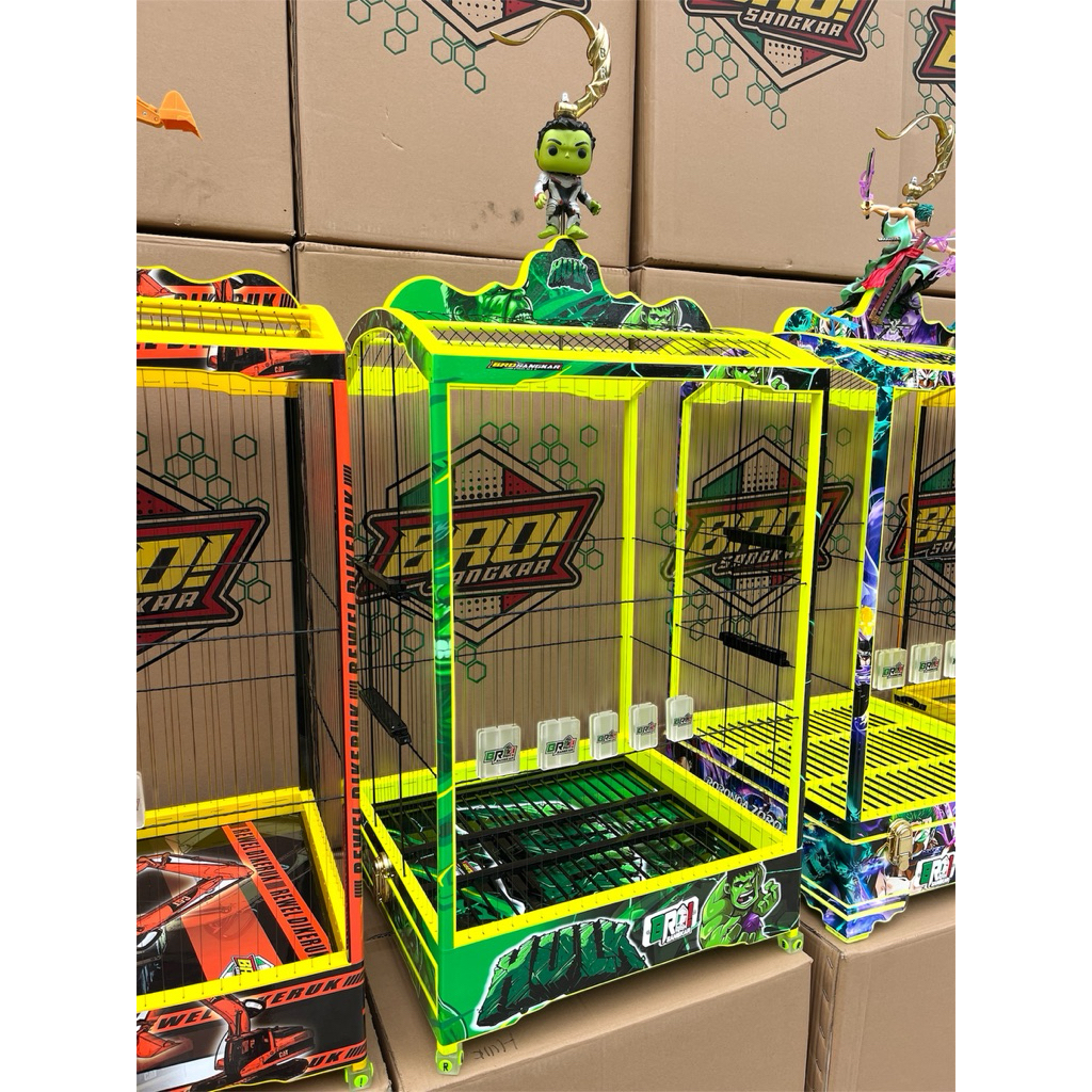 (PROMO)SANGKAR BRO Ruji Senar & Fiber No 2 [FREE PACKING KAYU FULLSET]