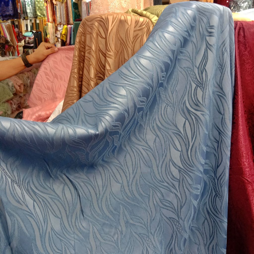 Kain Jacquard Emboss 3D Premium / Bahan Meteran Jaguar