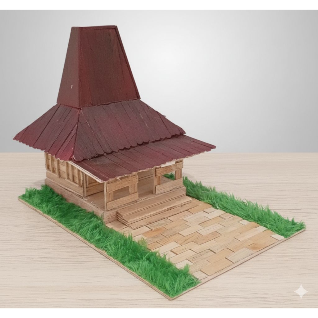 kerajinan rumah adat Yogya stik es krim