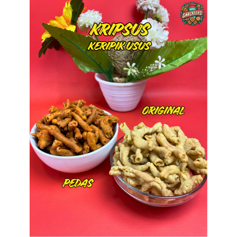 KERIPIK USUS / USUS / KERIPIK USUS ORIGINAL / KERIPIK USUS PEDAS DAUN JERUK