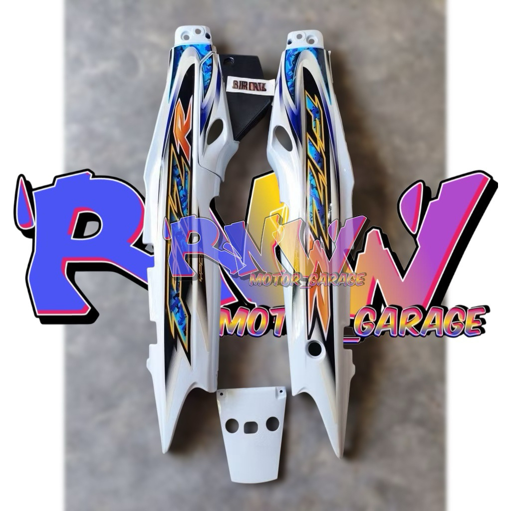 Body Samping Fizr F1zr Putih Set Stiker 2004 Batik Cover Bodi Samping Fizr F1zr Putih Set Stiker 200