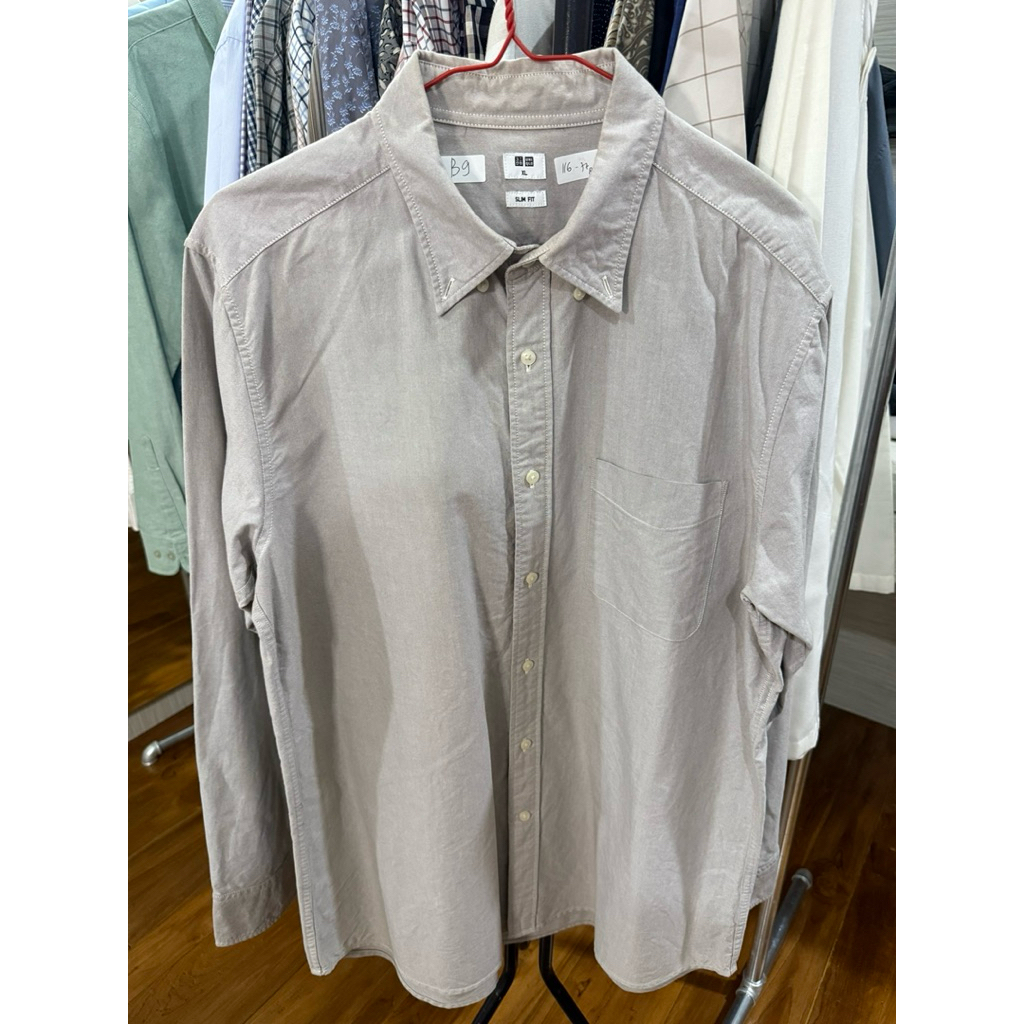 Uniqlo Dress Shirt, Kemeja Polos Size XL like new
