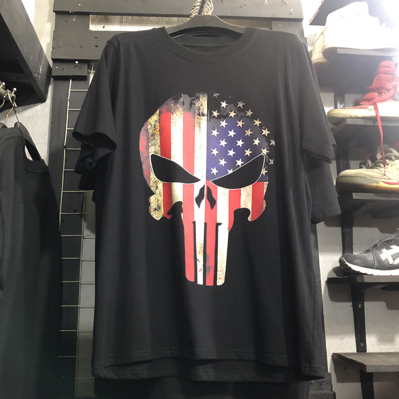 NEW READY STOCK || The Punisher Tshirt Bahan Katun Kombed 30s || Size S M L XL XXL 3XL 4XL || DISTRO