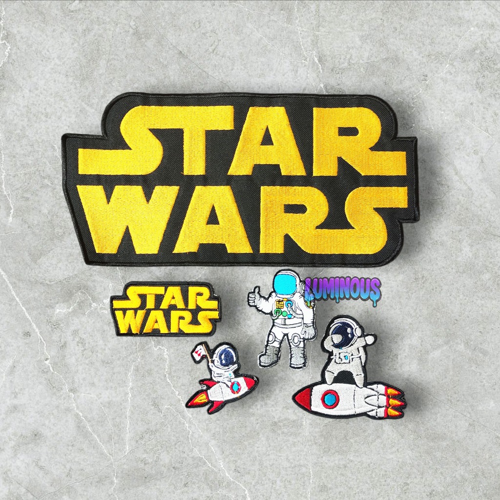 BACKPATCH BORDIR BACKPATCH BORDIR JAHIT PUNGGUNG BESAR SATU SET EMBLEM STAR WARS  AKSESORISHIT PUNGG