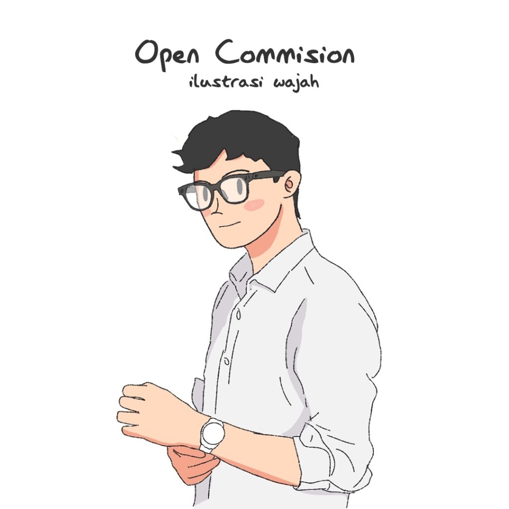 (SOFT COPY ONLY) ILUSTRASI WAJAH TEMAN, SAHABAT, PASANGAN DAN KELUARGA | ILUSTRASI DIGITAL | LUKIS W