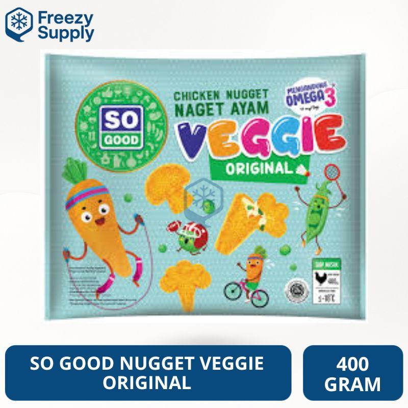 So Good Chicken Nugget Veggie Original 400gr Naget Ayam