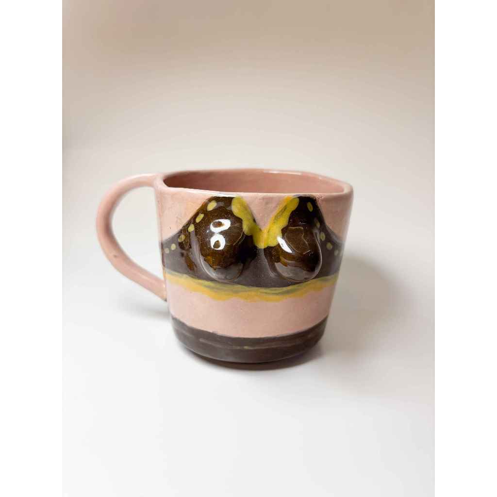 Mug Keramik Handmade | Gelas Boobs Bikini | Boobs Series