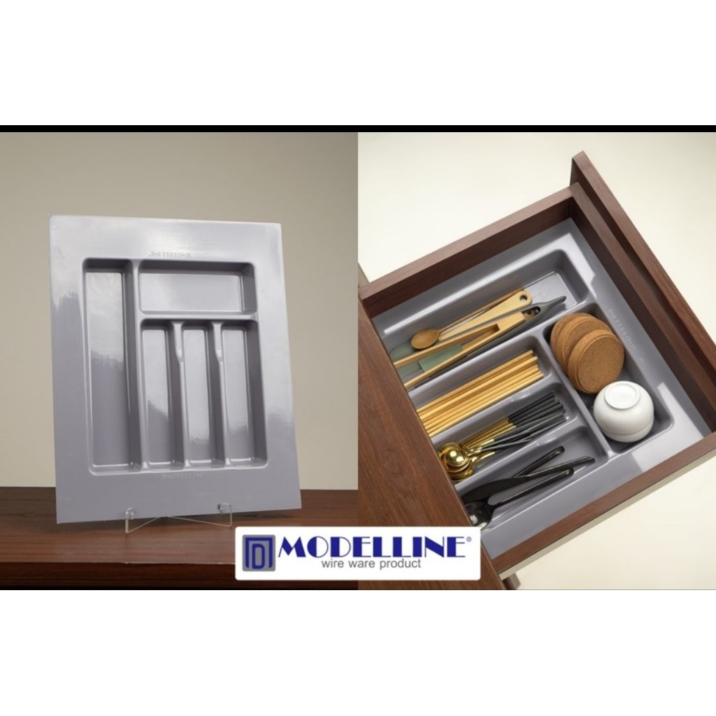 Tempat Sendok Garpu Sekat Laci Kitchen Set Besar Kecil Modelline
