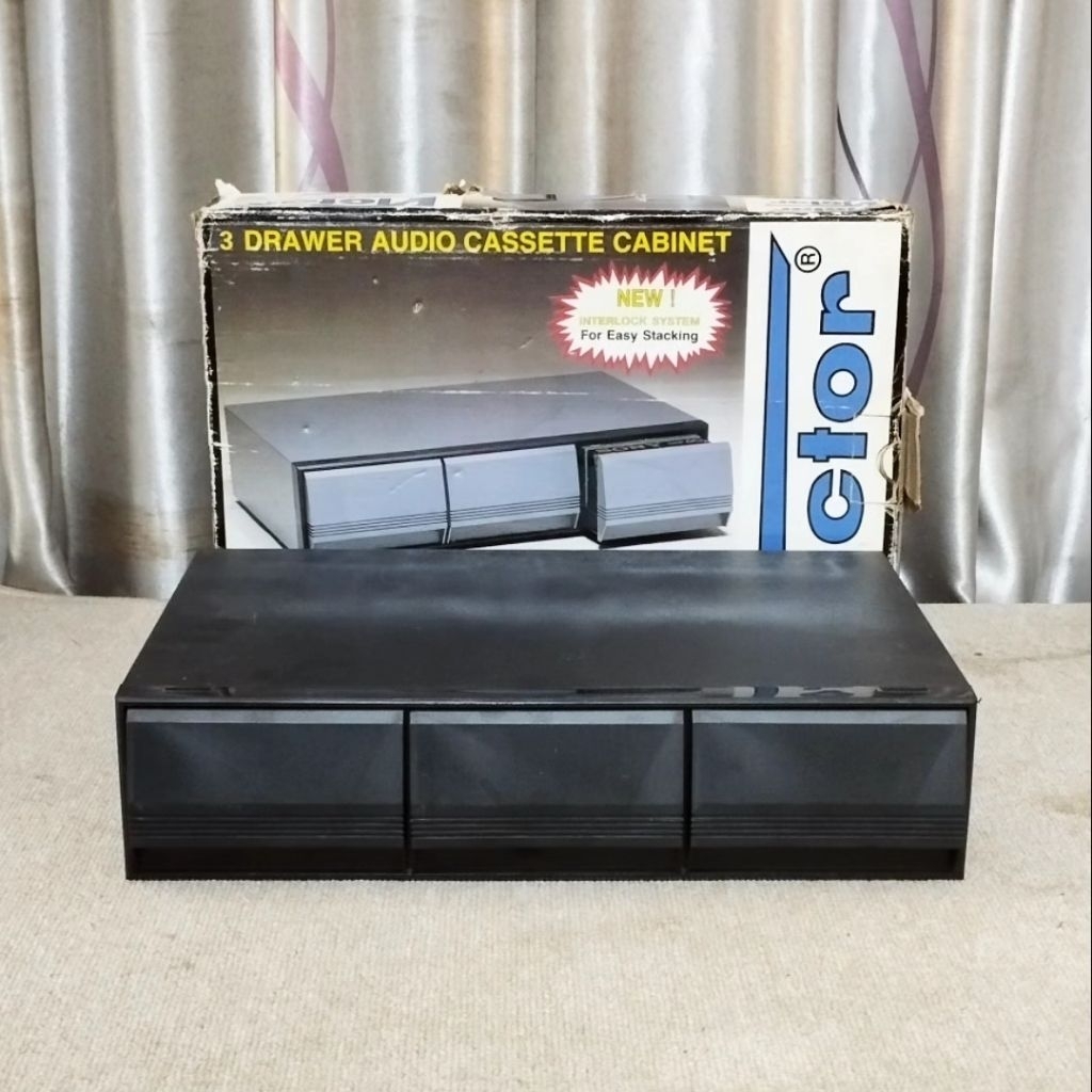 Rak kaset Victor NOS muat 36 kaset