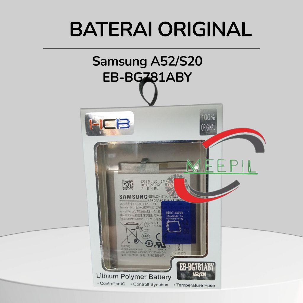 Baterai Original Samsung A52 Samsung S20 EB-Bg781aby Batre ori Sam A52/S20 Baterai battery batu batr