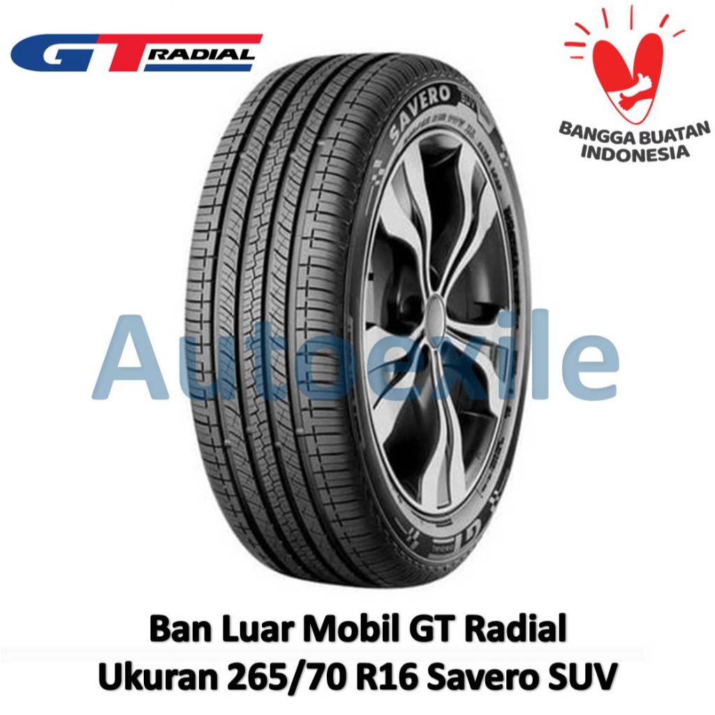 Ban Luar GT 265/70 R16 Savero SUV Tubeless Radial 265/70R16 Ring 16 inch GTRadial Mobil