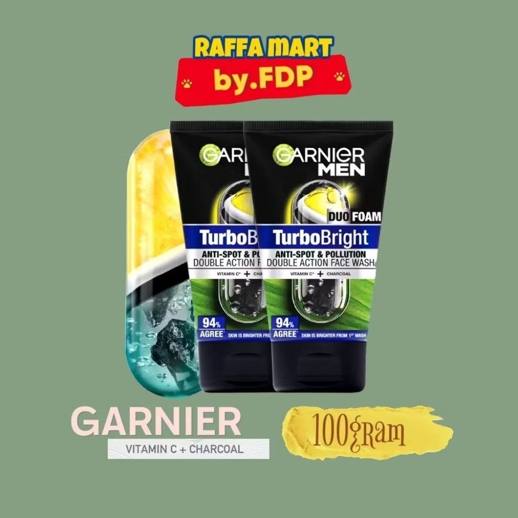 Garnier Facial Wash Sabun Cuci Muka Pembersih Muka Cowok Pria