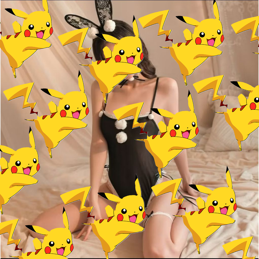 [oddsolshop] pekanbaru/Lingerie Set Kostum Kelinci Cosplay Bunny Girl Costume Sexy Costumes Baju 782