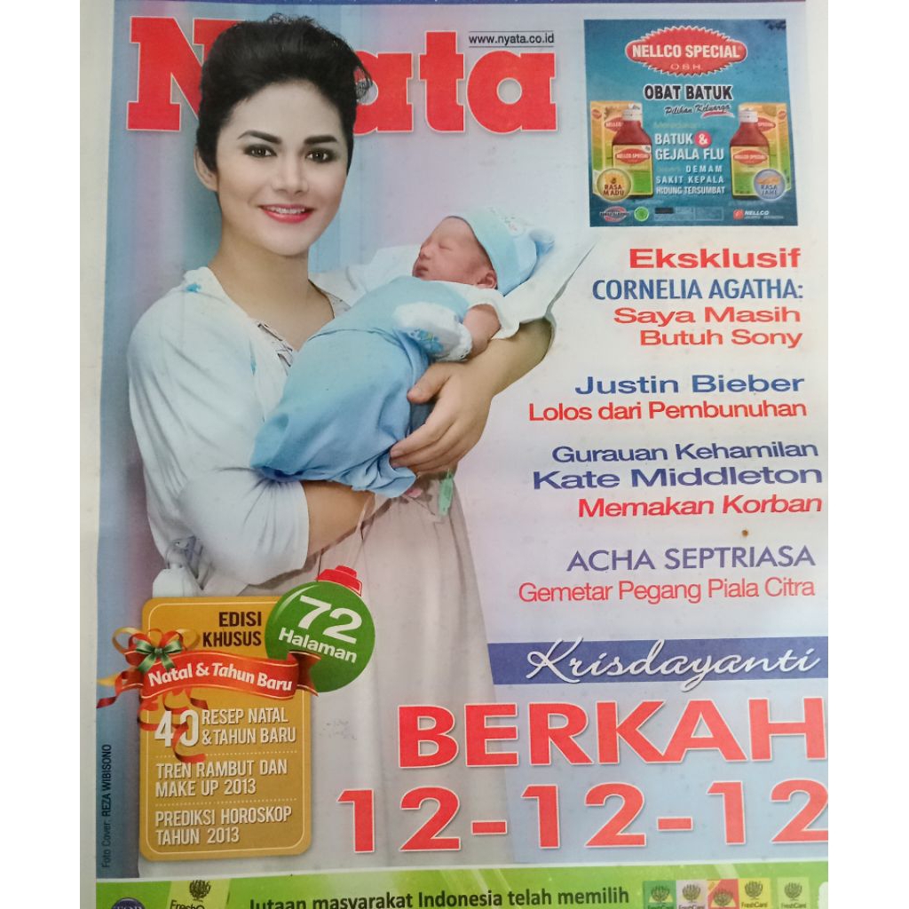 Tabloid Nyata Tahun 2012 Cover Yanti Lemos (Finalis Gadsam'91)