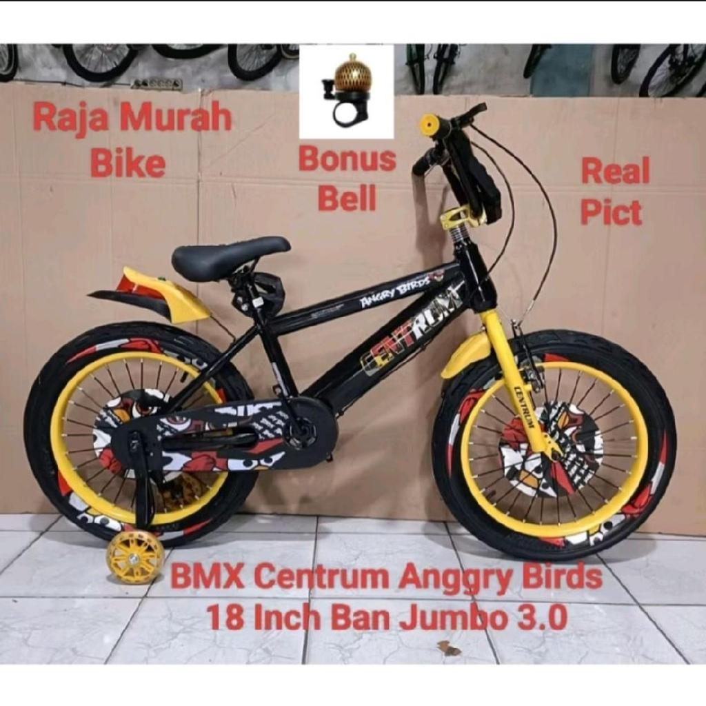 Sepeda Anak BMX 18 Inch Centrum Ban Besar Musik Lampu Sepeda Anak Laki Laki BMX Centrum
