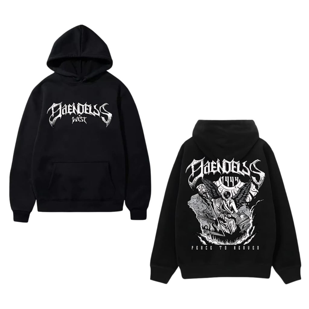 Promo Hoodie Daendels wist Cotton Fleece premium tebal halus Distro pria wanita