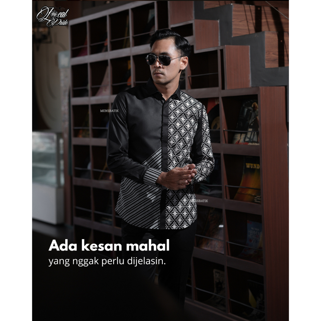 MENSBATIK - Aksha Radhana II - Kemeja Batik Slimfit Anak Muda – Style Rapih, Isi Tegas, Pas Buat Ker