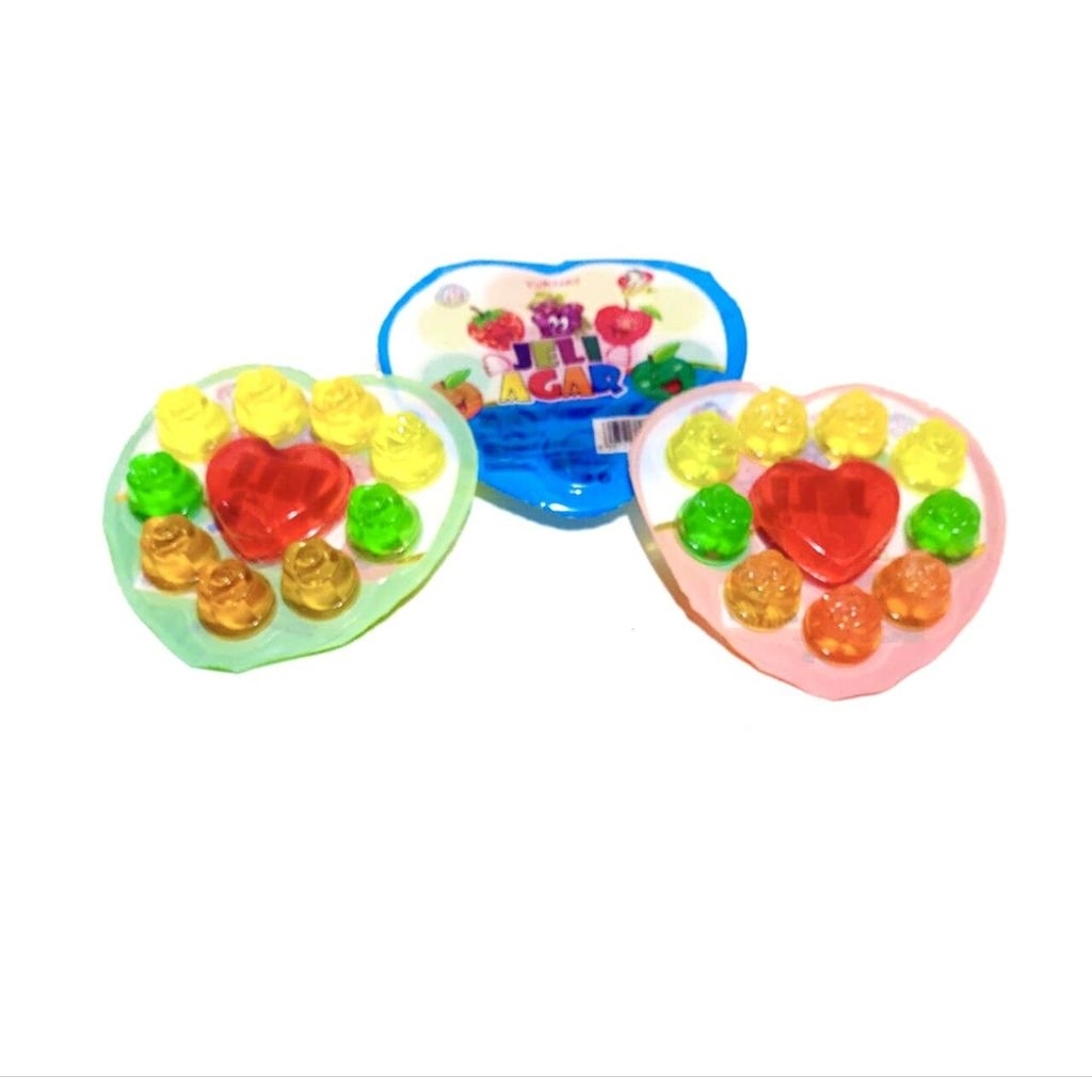 YAKUAT JELLY AGAR BUAH BERBAGAI BENTUK ISI 20PCSX50GR