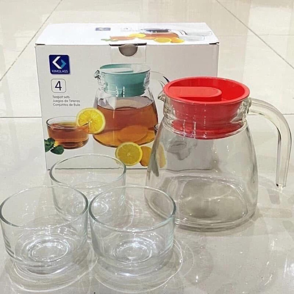 Pitcher set 4 in 1 Kimglass - Teko Set Gelas