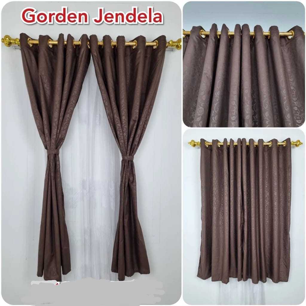 Gorden Jendela Kamar 10ring - Hordeng Jendela Smokering - Gorden Jendela Pendek