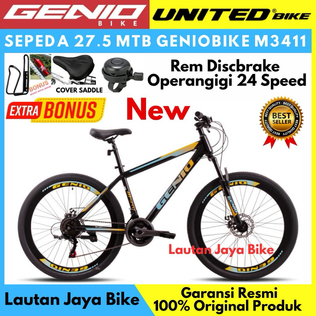 Sepeda Gunung 27.5 MTB GENIO M349 M3411 by Unitedbike NEW