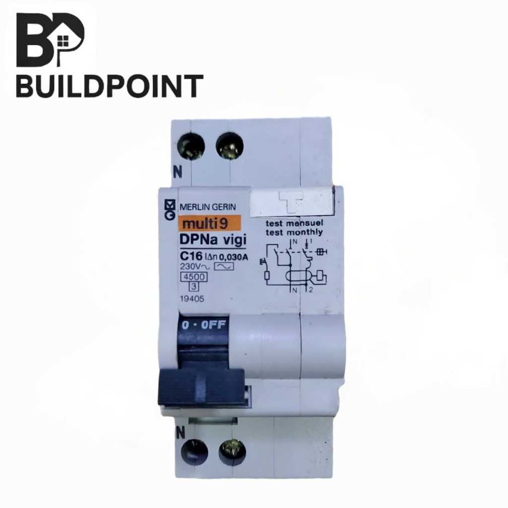 Merlin Gerin 19405 – Residual Current Circuit Breaker (RCCB) DPNa Vigi C16 30mA – Made in Spain