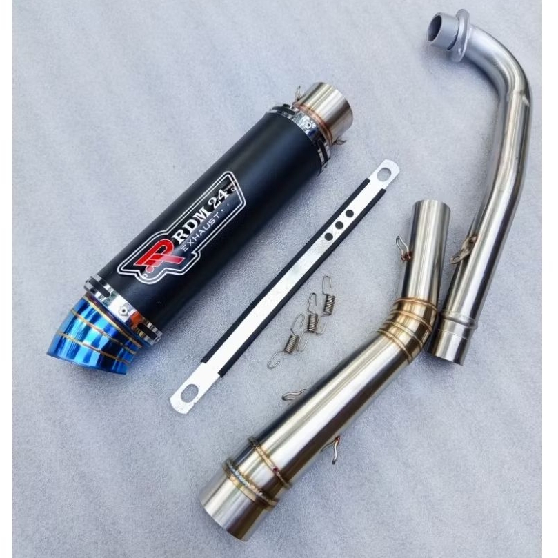 Exhaust RDM24 Exhaust Pipe 51mm canister conical open specs exhaust pipe for Wave 125 Xrm 110/125 Wa