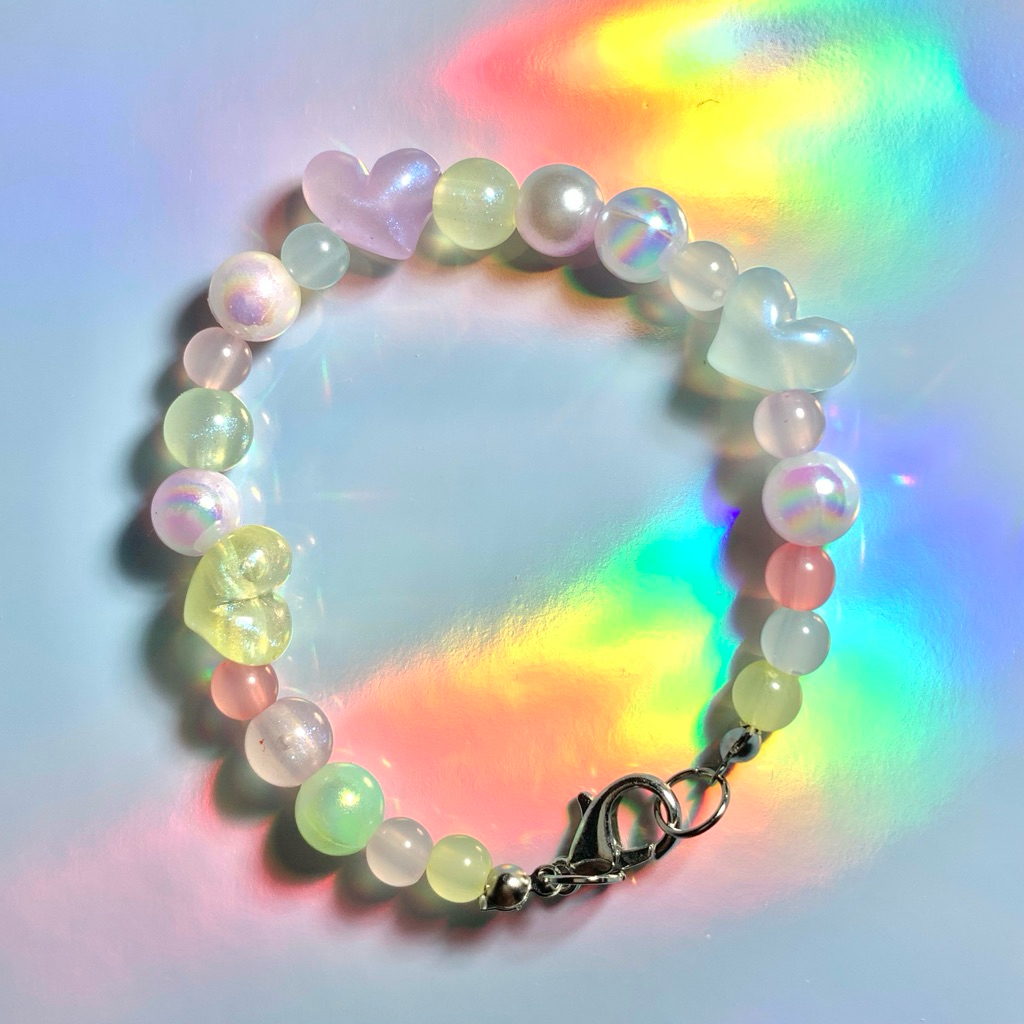 Barbie Beads Inspired Necklace - Fairytopia Magic of the Rainbow - Kalung Barbie Pelangi Glitter Lov